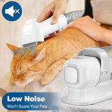 Pet Grooming Kit with 2.3L Capacity Larger Dust Cup and Dog Brush. Vacuum Cleaner for Pet Hair.