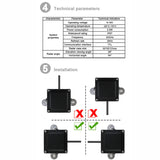 24Ghz Millimeter Car Bd Spot Monitoring System with Dual Color Led Light Ip67 Waterproof Radar Lane Changing Assistance