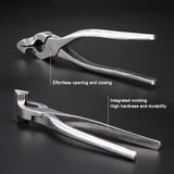 Baver Leather Craft Pressurized Edge Glat Tongs Wide Mouth Adjustment Press Flatten Fixed Plier Clamp Handmade Tools