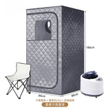 Portable Steam Tent Sauna Box with 3L Steamer, Remote Control, Folding Chair