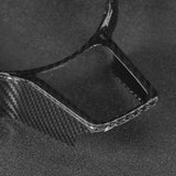 Interior Steering Wheel Cover Trim Fit Paramela/Macan/Cayenne Carbon Fiber Car Accesory Replacement