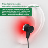 Portable Tinnitus Ear Therapy 650nm Laser LLLT Irradiation Earplugs Os Media Deafness Nose Rhinitis Sinusitis Treatmen