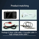 SCO2 2 Channel Digital Oscilloscope 50M Sampg Rate 10Msa/S Analog Bandwidth Onekey AUTO For Repair, Electronic DIY Durable