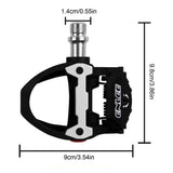 Clipless Replacement Accessories Waterproof Road Bike with Cleats Bicycle Pedals for Touring Riding Equipment