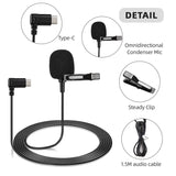 Sports Camera Clip-on Lapel Mic Plug-and Play Pickup Noise Reduction External Microphone for SJCAM SJ20/C200PRO