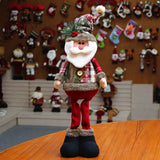 2024 Leg Table Mantel Plush Dolls Gifts For Kids Baby Santa Snowman-Reindeer Christmas Decoration