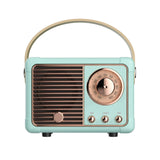 Retro Hifi Stereo Bluetooth V5.0 Speaker Portable Wireless Vintage Speaker Plastic 3W Full-range 50hz-20khz Music Player