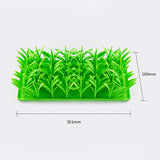 Snuffle With Grass Shape Slowing Feeding Intelligence Mat Silicone Interactive Feed Game Pad For Boredom Pet Product