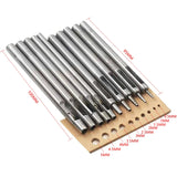 10PCS/Set DIY Leather Punch Leathercraft Round Hole Craft Leather Tools Carving Hollow Drilling Puncher Belt Punching 0.5MM-5MM