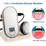 80KHz Ultrasonic Cavitation Weight Loss Machine With Mirror 2 in 1 Ultrasound Body Massage Fat Reduce Slimming Tool LED Therapy