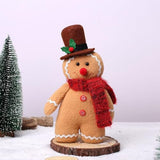2PCS Man Toys Pillows Stuffed Christmas Gingerbread Plush Doll