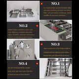 Large Commercial 2000Watt Microcomputer Controlled Electric Heating 4 Row Making Automatic Donut hine