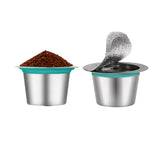 1 Set Coffee Supplies, Coffee Capsule Cup, Reusable Stainless Steel Pod Filter, Refillable For Espresso Machine