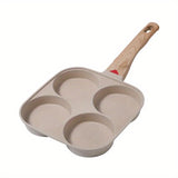 1pc Non-Stick Egg Frying Pan, 2/4 Holes Pancake Pan, Mini Pancakes Fried Egg Burger Pan, Omelet Tray, Cookware, Kitchenware