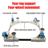 For Dryer Refrigerator Washing Machine Holder With Locking Rubber 4 Strong Feet Stand Multi-functional Movable Adjustable Base