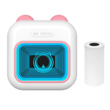 M10 Mini Pocket Thermal Instant Photo Printer 7-Color LED Light Label Maker hine BT Wireless Connect Compatible Android iOS
