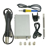 Two-In-One T12 Hot Air Gun Iron Repair Tool Soldering Station Sleep Welding