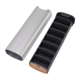 7 Day Medicine Case Waterproof Weekly Medicine Organizer Container Travel Portable Medicine Airtight Box Silver
