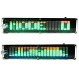 LED Music Spectrum Display Multimode Level Indicator Analyzer VU Meter DC 12V Car Rhythm Light with DSP