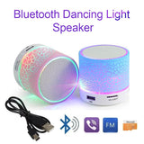 A9 Colorful Mini Portable Speaker Bluetooth Wireless Car Audio Dazzling Crack LED Lights Stereo Subwoofer USB Charging Wireless Music Player