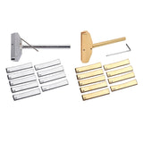 Guitar Bass Fret Press Caul & Brass Radian Fret Inserts Fingerboard Pressing Tool with Wrench Fret Installation Tool NEW