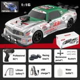 1:16 Lighting Spray GTR Sports 4WD High Speed Drift Rc Car 2.4G Wireless Remote Control Kids Toys
