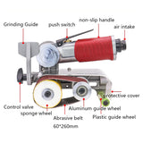 Pneumatic grinding abrasive belt small hand-held wire drawing metal stainless steel polishing hine