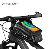 ESLNF Bicycle Waterproof Touch Screen Cycg Top Front Tube Frame MTB Road Bag 6.5 Phone Case Bike Accessories