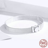 Woven Basic Silver Bracelet