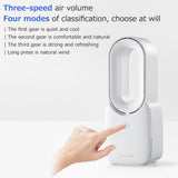 Quiet Small Creative Mini Electric Four Gears Bladeless Fan - For Office & Home, Portable USB Desktop Fan