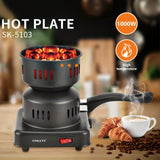 1pc, Mini Electric Stove, Multifunctional Charcoal Burner, Charcoal Stove, Smokeless Barbecue Stove, Air Stove, Fire Stove