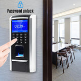 Fingerprint Access Control Attendance hine Biometric Time Clock Employee Checking-in Recorder Fingerprint/Password/ID