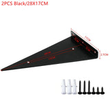 2PCS Triangle Bracket Support Wall Shelves Right Angle Fixed Bearing Shelf Bookshelf Hardware Fitting Furniture Mounted
