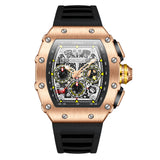 ONOLA Men's Watches New Simple Leather Quartz Wristwatches Classic Business Male Clock Brown Часы Оригинал Мужской