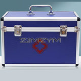 Aluminum Alloy Medicine Box Case with Handle Sturdy First Aid Kit Metal Household Organizer Chest Portable Cabinet