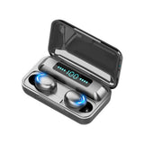 New Explosion Model F9 Wireless Bluetooth Headset Binaural English Cross Border Private Model TWS Custom Power Display Touch 5.0