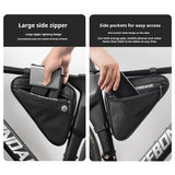 OFFBONDAGE Triangle Bag 1.5L Bicycle Front Frame Handlebar Waterproof Cycg Bags Mountain Repair Tools Bike Parts