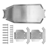 Stainless Steel Chassis Armor Gearbox Protector Skid Plate For 1/8 Traxxas Sledge RC Car Upgrade Parts Accessories