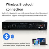 5.1 Channel HIFI Subwoofer High Power Stage Home Theater Bluetooth Radio Outdoor Amplifier.