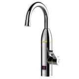 Stainless Steel Electric Heater Temperature Display Kitchen Tankless Instant Hot Water Faucet 3300W