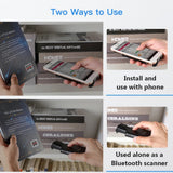 Eyoyo Back Clip Bluetooth Portable Barcode Reader Data Matrix 1D 2D QR Bar Code Scanner Android IOS System
