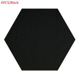 Acoustic Panel 6PCS Soundproofing Wall Stickers Home Studio Noise Insulation Deco Door Bedroom Sound-Absorbing Accessories