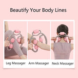 3D floating foam massage suitable for leg neck arm axis muscle relaxer 5-wheel yoga fiess roller massager accessories