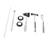 Diagnostic Hammer Set Acupuncture Neurological Hammer Set Zinc Alloy Slip Resistant Handle for Skin Surface