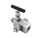 stainless steel multi port with vent plug instrumentation manifolds 1/2'' 1/4'' OD NPT gauge vaes