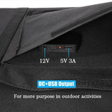 400W Foldable Solar Panel Bag - Power Bank for Phone, Ideal for Outdoor Camping, Hiking, Boat, RV & Car