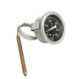 304 Stainless Steel Pizza Electric Oven Bread Kiln Thermometer Pointer Display 500 Degrees Temperature Gauge
