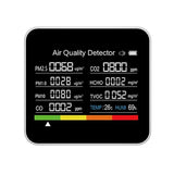 9 in 1 Air Quality Monitor Meter Carbon Dioxide Detector CO2 CO TVOC HCHO PM2.5 PM1.0 PM10 Temperature Humidity Detection