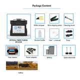TX-10S optical splicer 6S fusion 15S heating fiber core alignment is available in Spanish, French, English, Portugu
