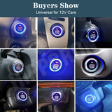 12V Car Starter Switch Engine Push Start Stop Buttons Alarm Ignition Control Keyless Entry Antitheft System Electronics